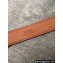 Fendi Width 2cm Bag Bugs Crystal leather Belt Brown