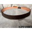 Fendi Width 4cm Bag Bugs Eye leather Belt Coffee/Gold