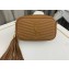 Saint Laurent lou mini bag in quilted grain de poudre embossed leather 612579 Brown