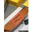 Fendi Width 6cm Baguette Wide leather belt Brown