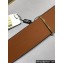 Fendi Width 6cm Baguette Wide leather belt Brown