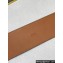Fendi Width 6cm Baguette Wide leather belt Brown