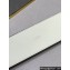 Fendi Width 6cm Baguette Wide leather belt White
