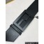 Fendi Width 6cm Baguette Wide leather belt Black
