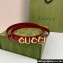 Gucci Width 1.5cm Gucci buckle thin belt 751602 Red/Gold