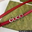 Gucci Width 1.5cm Gucci buckle thin belt 751602 Red/Silver