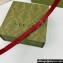 Gucci Width 1.5cm Gucci buckle thin belt 751602 Red/Silver