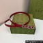 Gucci Width 1.5cm Gucci buckle thin belt 751602 Red/Silver