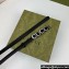 Gucci Width 1.5cm Gucci buckle thin belt 751602 Black/Silver