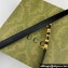 Gucci Width 1.5cm Gucci buckle thin belt 751602 Black/Gold