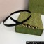 Gucci Width 1.5cm Gucci buckle thin belt 751602 Black/Gold