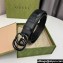 Gucci Width 4cm GG Marmont Matelassé wide belt 400593 Black