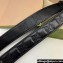Gucci Width 4cm GG Marmont Matelassé wide belt 400593 Black