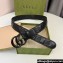 Gucci Width 4cm GG Marmont Matelassé wide belt 400593 Black