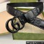 Gucci Width 4cm GG Marmont Matelassé wide belt 400593 Black
