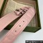 Gucci Width 4cm GG Marmont Matelassé wide belt 400593 Pink