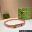 Gucci Width 2cm GG Marmont reversible thin belt 659418 GG Supreme canvas Pink/Gold