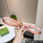 Gucci Width 2cm GG Marmont reversible thin belt 659418 GG Supreme canvas Pink/Gold
