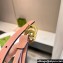 Gucci Width 2cm GG Marmont reversible thin belt 659418 GG Supreme canvas Pink/Gold