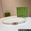 Gucci Width 1.5cm Thin belt with Interlocking G buckle 751556 White/Gold