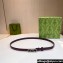 Gucci Width 1.5cm Thin belt with Interlocking G buckle 751556 Date Red/Silver