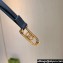 Gucci Width 1.5cm Thin belt with Interlocking G buckle 751556 Black/Gold