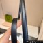Gucci Width 1.5cm Thin belt with Interlocking G buckle 751556 Black/Gold