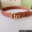 Gucci Width 4cm GG Marmont Matelassé wide belt 400593 Brown/Gold