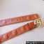 Gucci Width 4cm GG Marmont Matelassé wide belt 400593 Brown/Gold