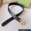Gucci Width 4cm GG Marmont Matelassé wide belt 400593 Black/Gold