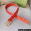 Gucci Width 4cm GG Marmont Matelassé wide belt 400593 Red/Gold