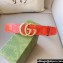 Gucci Width 4cm GG Marmont Matelassé wide belt 400593 Red/Gold