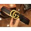 Gucci Width 3.8cm GG Buckle Belts With Web Details Black/Gold 2018