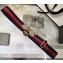 Gucci Width 4cm Blue/Red Web Belt with Bee 453277