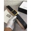 Gucci Width 3.8cm GG Textured Belts Black/Gold 2018 