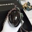 Chanel Resin/Strass Fringe Minaudiere Bag A94666 Black/Rainbow 2018