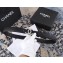 Chanel Width 3cm Leather Belt Black with Silver CC Logo
