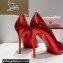 Christian Louboutin Heel 10.5cm Hot Chick Pumps in Metallic Red