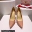 Christian Louboutin Heel 10.5cm Hot Chick Pumps in Patent Nude