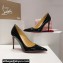Christian Louboutin Heel 10.5cm Kate Pumps in Patent Black