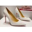 Christian Louboutin Heel 10.5cm Kate Pumps in Patent White