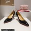 Christian Louboutin Heel 6.5cm Kate Pumps in Patent Black