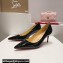 Christian Louboutin Heel 6.5cm Kate Pumps in Patent Black