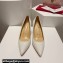 Christian Louboutin Heel 6.5cm Kate Pumps in Patent White