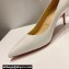 Christian Louboutin Heel 6.5cm Kate Pumps in Patent White