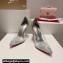 Christian Louboutin Heel 10.5cm Degrastrass PVC Pumps in glittered Silver
