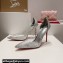 Christian Louboutin Heel 10.5cm Degrastrass PVC Pumps in glittered Silver