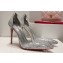 Christian Louboutin Heel 10.5cm Degrastrass PVC Pumps in glittered Silver