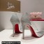 Christian Louboutin Heel 10.5cm Degrastrass PVC Pumps in glittered Silver