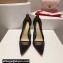 Christian Louboutin Heel 10.5cm Follies Strass Pumps in Net and suede calf Black